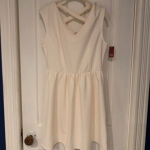 No Boundaries Cream Dress Size L NWT